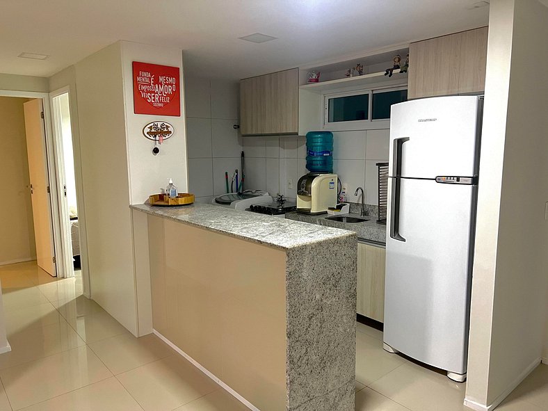 Apartamento completo 3 quartos Porto das dunas 209 B