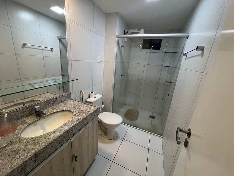 Apartamento completo 3 quartos Porto das dunas 209 B