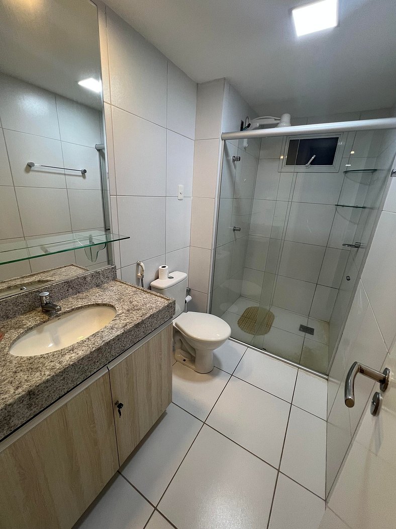 Apartamento completo 3 quartos Porto das dunas 209 B