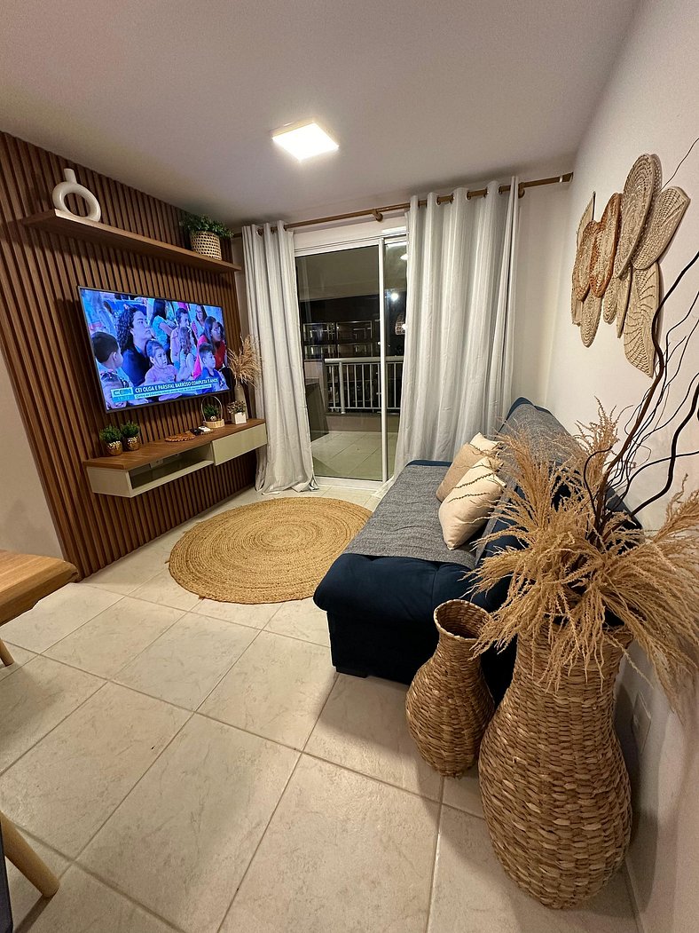 Belíssimo apartamento em frente ao Beach Park 316